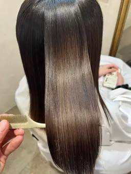 【髪質リセット】カット+縮毛矯正+TOKIO艶TR⭐︎朝がラクストレート⭐︎