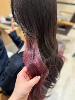 ブリーチ込みのインナーカラーのみ