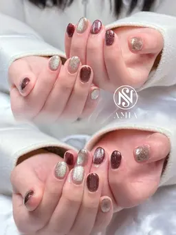 [ハンド] シンプルオフィスネイル　​〜​3色まで可能