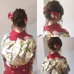 浴衣ヘア✨編み込みなどのアップスタイルや可愛いアレンジヘアセット♬