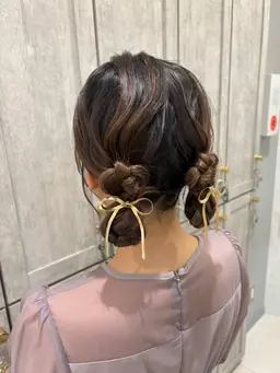 【結婚式や前撮り、イベント前に◎】ヘアセット🎀土日祝日、早朝もご相談ください