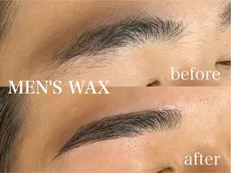 メンズアイブロウ（間引き、メイクなし）