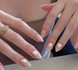 【チップスカルプ】長さ出しちゅるんワンカラー+2個無料パーツ