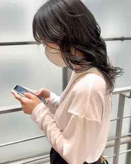 似合わせカット＋透明感カラー＋クイックトリートメント🍑