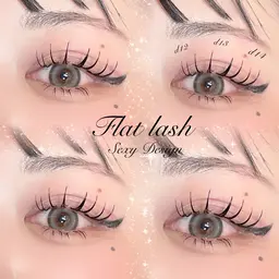 《オフ無料☆》フラットラッシュ80本+アイシャンプー付き(LEDエクステ＋1100)