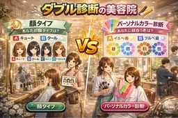 ✨ミニモ特別価格✨【あなたに似合うが理論でわかる】《ダブル診断》PC×顔タイプ+カット×カラー×Aujua