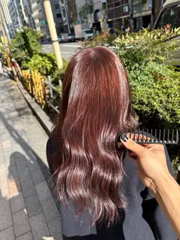 超発色🩷&透明感アディクシーカラー＋4step TOKIOトリートメント+質感カット