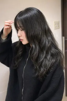 ブリーチなし透明感カラー 🫐