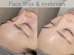 ツヤ肌毛穴レス◇フルフェイスWAX脱毛(美眉デザイン+毛量調整)