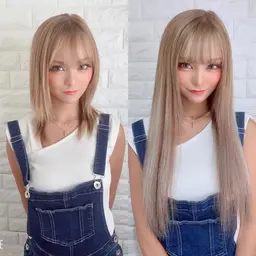 【世界最高品質】ダイヤモンドプルエクステ60本＋ダメージレスカラー＋トリートメント🏅