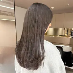 【🌟透明感🆙🌟】カット+ブリーチなしWカラー(ケアトリートメント込)