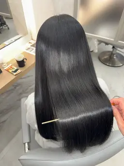 【髪質改善ストレート】縮毛矯正+水素髪質改善トリートメント+前髪カット+ミニヘッドスパ