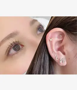 🌟大人気×大流行🌟選べるまつ毛パーマ×耳つぼジュエリー10粒まで付け放題