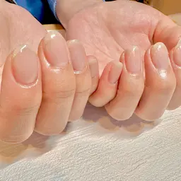 クリア強化ネイル✵爪補強✵ケア込み✨(オフあり)