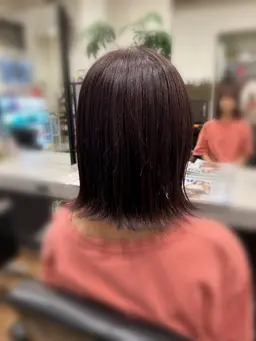 【ツヤ髪美人✨】色持ち良い✨◎髪に優しいカラー+癒しのプチスパ付*自分へのご褒美に ¥6600