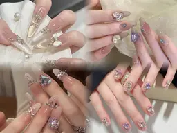 💎【パーツつけ放題】ワンカラー＋ストーンアート ¥8,800