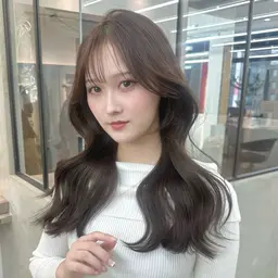 似合わせカット+艶カラー+ツルツル1stepトリートメント【超音波アイロン無料】