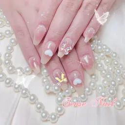 初回ジェルオフ無料【ハンド】長さだしスカルプ+持ち込みデザイン7900円(色2個まで)