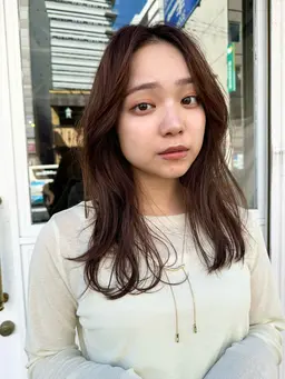 カットモデル🌟シャンプーブロー込み🧴コテ巻き仕上げ