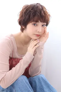 【ショート限定】カット✂️+パーマ👩‍🦱🧑‍🦱　⚠️ミルボンID登録必須⚠️