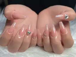 【長さ出し10本 】💋+ シンプルデザイン💕