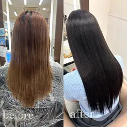 【学生限定】黒染めを使わない暗髪カラー🖤