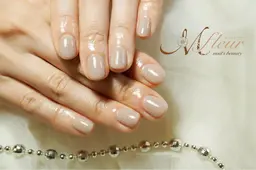 【爪が傷まないフィルイン対応】ジェルネイル・ワンカラー(他店お付け替えあり)