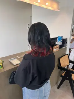 🧡ケアカラー＋デザインカラー(イヤリングカラー)💛