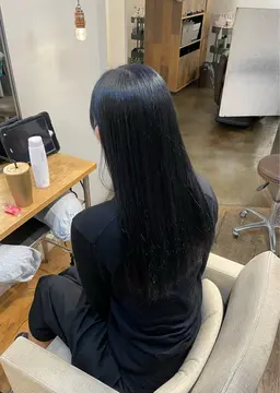 酸性縮毛矯正＋カラー（50%OFF）