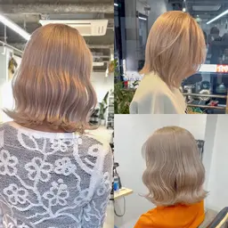 ケアブリーチ+カット+ブリーチ専用トリートメント