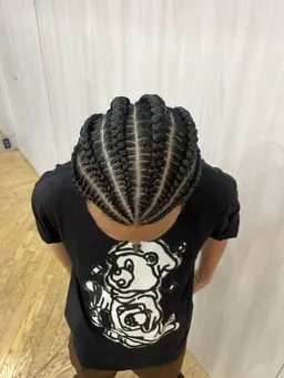 コーンロウ6本🔥