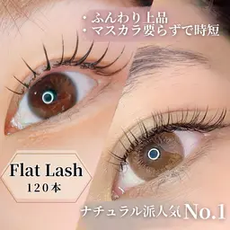 【迷ったらコレ♪ぱっちり感も自然さも♪】フラットラッシュ120本