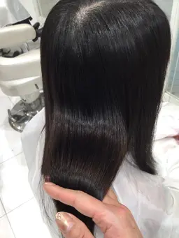 カット+髪質改善ストレート