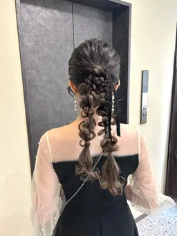 お呼ばれヘアセット💍🤍
