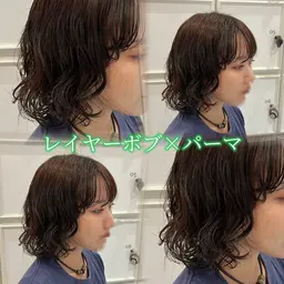 【レディース🎀】カット+パーマ🌀