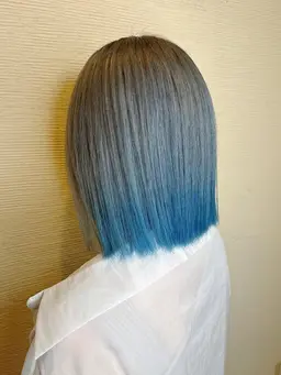 ★デザインカラー(全頭ブリーチorバレイヤージュ)+トリートメント （ケアブリーチ使用）