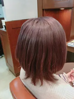 【トレンドカラー​〜​白髪染めも🎨】　ヘアカラー＋前髪カット✂︎
