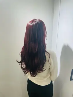 【暖色系カラー】赤系ピンク系🌹+うる艶トリートメント