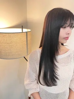 カット+ナチュラルうるツヤ縮毛矯正TOKIO+リフトアップ美顔器ヘッドスパ15min