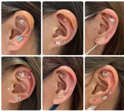 耳つぼジュエリー👂💎片耳5粒ずつ♡