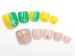 シンプルフットネイル