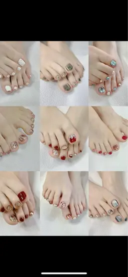 🦶ネイル　カラー変更OK！写真中選べるオフ無料