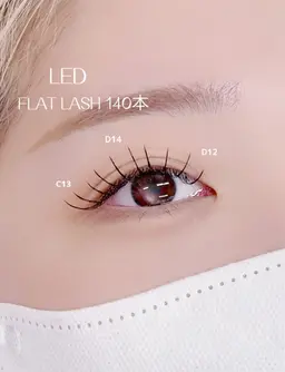 【人気no.1】🩶LEDフラットラッシュ100本🩶(オフ込)🐰保湿コーティング付き🐰✨ミニモ限定価格✨