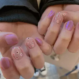 🧡【オフ無し】シンプルデザインネイル🧡