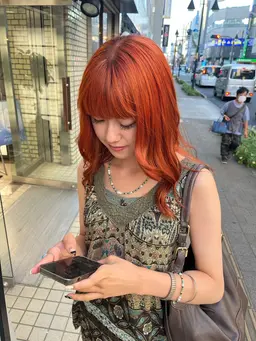 推しカラー🌙🎀推しと同じカラーにしたい人必見💜プチトリートメント＆コテ巻き無料🍒