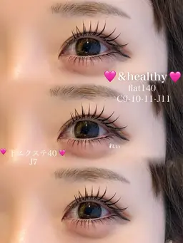 【minimo限定】フラットラッシュ100本➕下エクステ40本