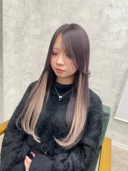 🌈ダメージレスで素敵なお色が楽しめる🌈🦄インナーエクステ（サイド）✨🌻カラーができない夏休みにもオススメ☀️