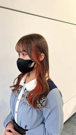 インナーブリーチ＆カラー＆トリートメント（フェイスフレーミングの場合+¥1000）