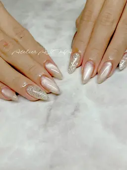 27(金)限定《ハンド》強度×美しさ重視💅スカルプ★長さ出し10本＋アートし放題・シンプル¥15990→¥12990