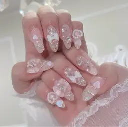 長さ出しスカルプ+ストーン🎀パーツ付け放題🌸